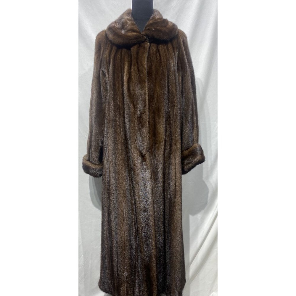 Demi-Buff Mink Coat Natural Female Directional (62149)